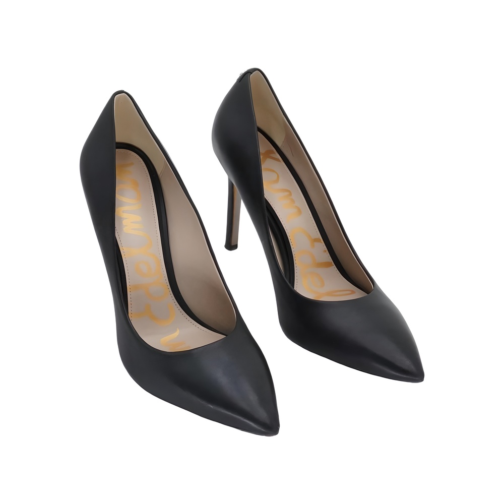 Sam Edelman Hazel Pointed Toe Pumps Black Leather Size 9M